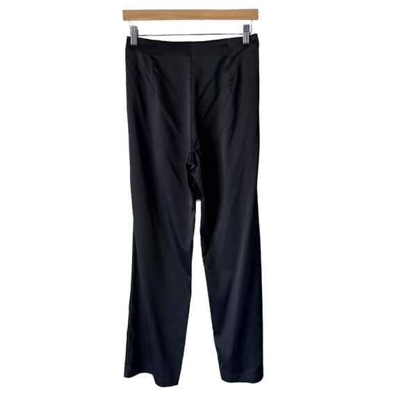 NWOT Lily Silk Wide Leg Classic Fit High Rise Silk Blend Pants Black 26 - Picture 9 of 13